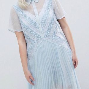 Sky blue dress size US14 with tags ASOS